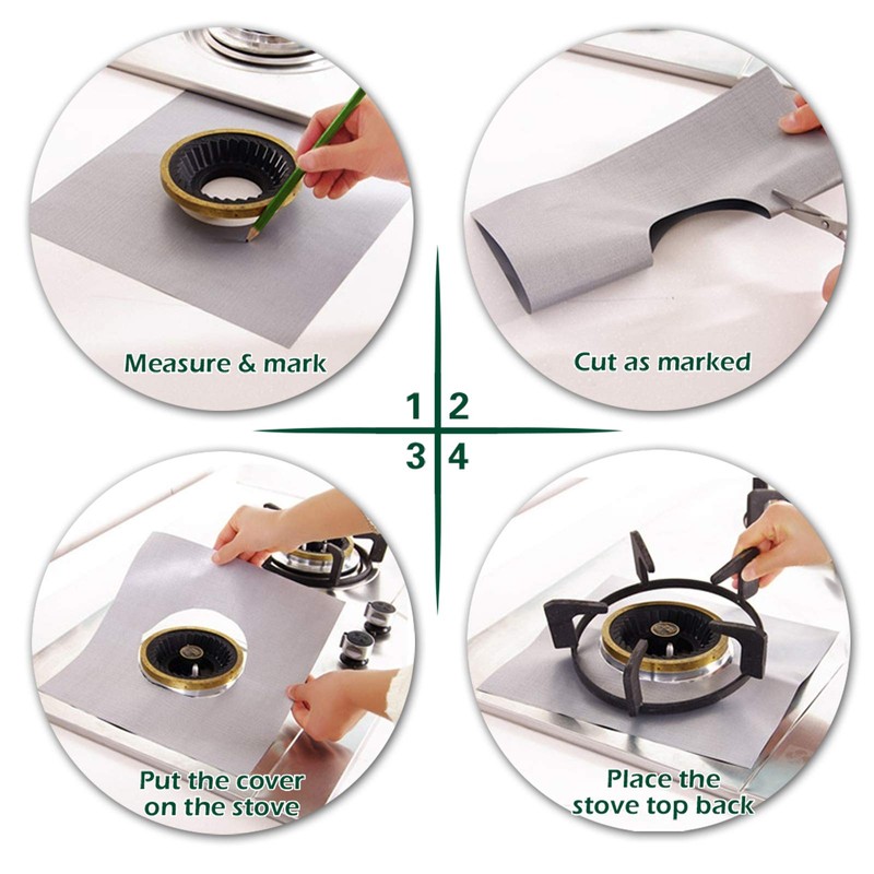 Stove Burner Covers Upgraded Double Thickness Stove Covers for Gas