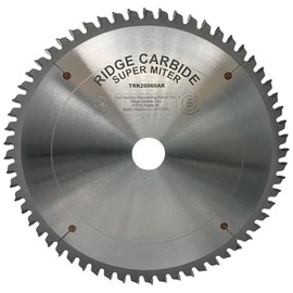 Ridge Carbide 260mm 60T, Miter Saw Blade Compatible with Festool Kapex, Alternate Raker Grind (4+1),-5° Hook, 30mm Bore, Plate Thickness 0.072", Thin Kerf (0.098") M5 for Crosscutting Cutting Wood