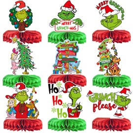 Whoville Christmas Decorations Christmas Honeycomb Centerpieces Whoville Decorations for Christmas Party Table Decorations Naughty Christmas Decorations Christmas Party Supplies