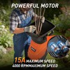 MAXLANDER Electric Wood Chipper Shredder, 15-Amp Corded Yard Mulcher with