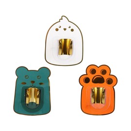 GUEDKIKL 3 Pcs Shower Bracket, Punch-Free Wall Mounted Shower Head Holder Self Adehesive Waterproof Showerhead Stand Adjustable Bathroom Accessories