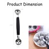 2 Pack Melon Baller Scoop,Stainless Steel Double Ended Headed Fruit