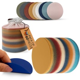 SAFIMAX Classroom Floor Spot Markers, 5inch Carpet Dots, Set of 60, Light Colors, Reusable Floor Dots for Educational Organization (5" Light Colors 60PCS)