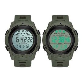 군대시계 LED 방수 스톱워치 전자시계 스티앙 그린 (WDC904B) Military Watch LED Waterproof Stopwatch Electronic Watch Stiang Green (WDC904B)