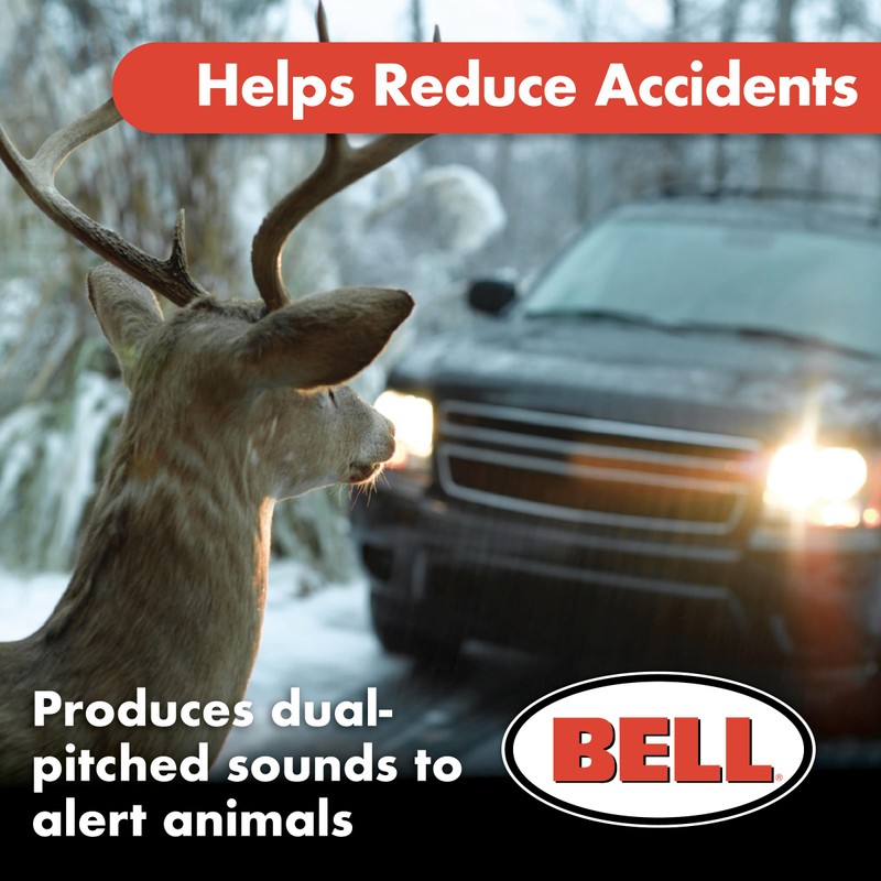 BELL Automotive 22-1-01000-8 Deer Warning Black, Helps Reduce Accidents, Alert