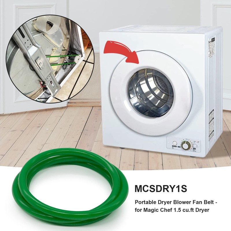 Portable Dryer Blower Fan Belt Replacement for Magic Chef 1.5