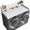 Corbyles 2-Tier Washer Dryer Countertop with 2.75"H Edge Rails, 54"