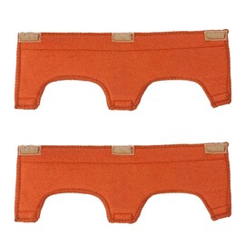 ieron Sweatband Set with Antiperspirant Helmet, Comfortable Sweat Absorbing Pads for Hard Hats, Orange, 2 Pieces