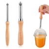 2 Pcs Straw Puncher For Plastic Lids Lemonade,Hole Puncher For