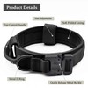 Tactical Dog Collar, Adjustable Military Training Nylon Dog Collar with