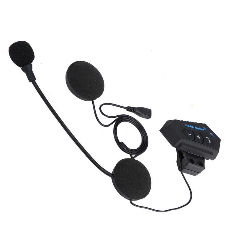 1 Pair Motorcycle Helmet BT Headset Headphone Speakers Support Handsfree