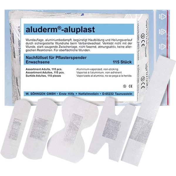 Aluplast Söhngen Plaster Refill for Dispenser Contents 115 Wound Plasters
