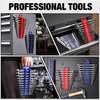 WORKPRO 2-Pack Magnetic Wrench Organizer, 12-Piece Gripper Wrench Holder for