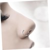 COLLBATH 8mm Titanium Steel Nose Hoop C-shaped Nose Comfortable and