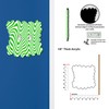Off The Wall Plates - Green Fun Squigley Lines Classic