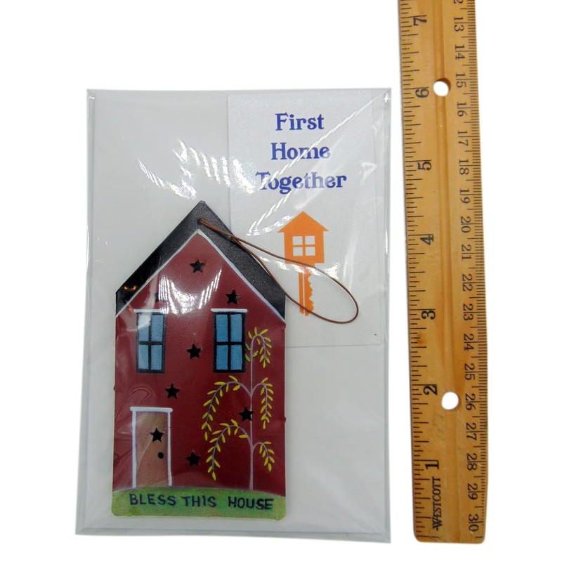 Adorno para árbol de Navidad con tarjeta de bendición de