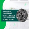 Scotch-Brite Stainless Steel Scrubbers, Scouring Pads for Cleaning Tough Baked-On
