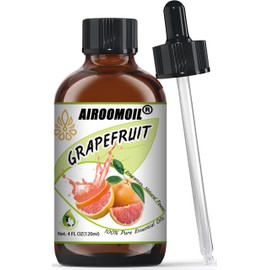 Pure Grapefruit Essential Oil - Refreshing Citrus Scent Aromatherapy for Diffusers, Candle Soap Making, Massage Oil 4 Fl Oz