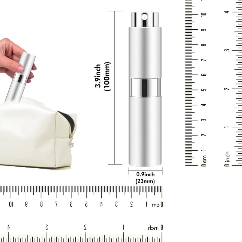 RUZAR 8ml Perfume Atomizer,3 pcs Perfume Travel Refillable Bottle, Empty