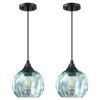 SEENMING HOUSE 2 Pack Hanging Kitchen Island Pendant Light 6.3"