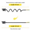 Oyviny 4 Way Flat Trailer Wiring Harness Coiled Cable 10.5