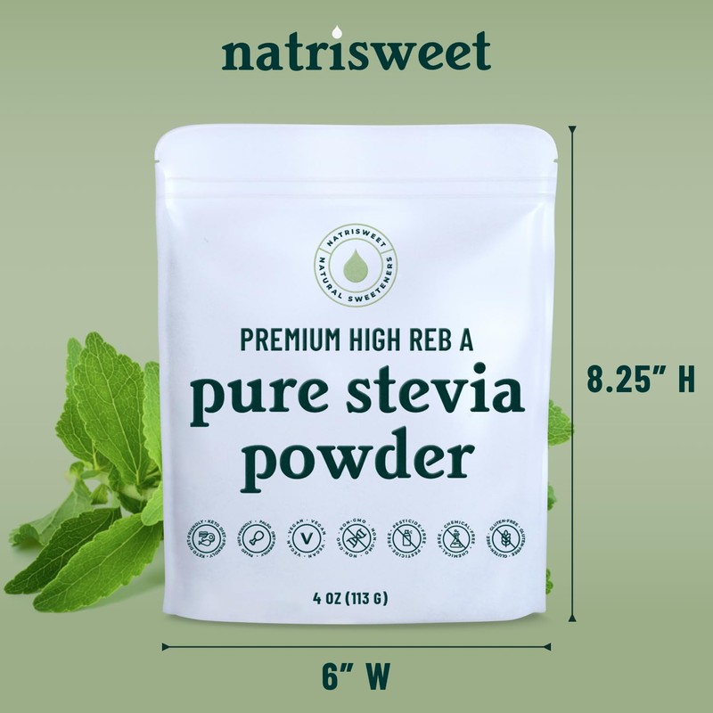 Premium Pure Stevia Powder, Powdered Stevia Extract Natural SteviaPowder for