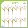 zjlmit Easter Floral Picks 12 pcs Artificial Easter Eggs 16