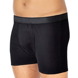 Suprima 1254 Black BodyGuard Light Incontinence Boxer Short with Integrated Absorbent Pad - Medium