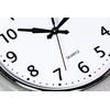 Bernhard Products Retro Wall Clock 9.5 Inch Silver Kitchen 50's