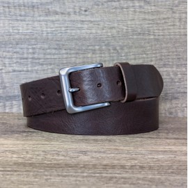 Ashford Ridge Italian Full Grain Leather 38mm Belt Made in England - Brown Large