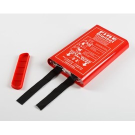 Nationwide Fire Specialists Hard Case Fire Blanket - Fire Retardent Emergency Safety Blanket - Ideal For Home, Kitchen, Fireplace, Caravan, Garage, Office, Warehouse, Grill - (1.2 m x 1.2 m)