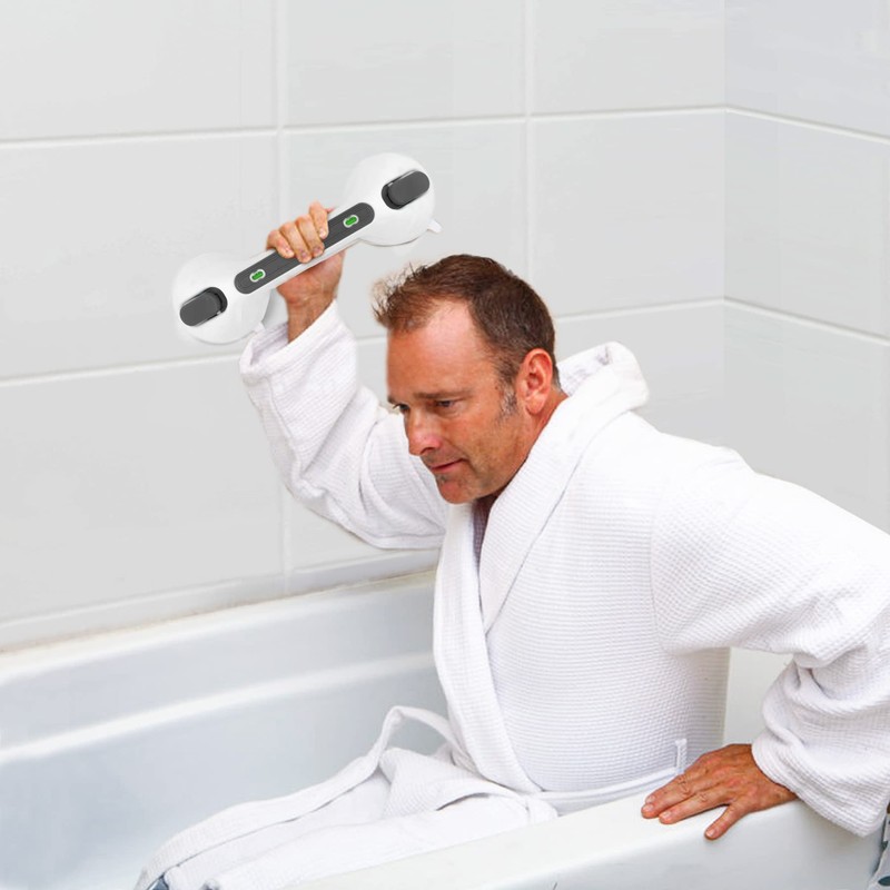 Newthinking Suction Grab Rails for Bathroom, Portable Suction Bathtub Handles