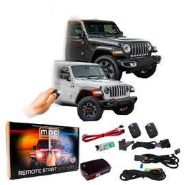 MPC Remote Start Compatible with Jeep Wrangler 2018-2024, Gladiator 2020-2024 || 100% Plug N Play || Includes 2 Remotes - Up to 1,500 ft || USA Tech Support