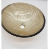 Oceana JSG Oceana 16" Glass Bathroom Vessel Sink Bowl, Sea