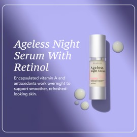 Retinol Serum for Face – Vitamin A Concentrate to Support Radiant, Even-Looking Skin – Plant-Based Facial Formula – Ageless Night Serum (1 oz)