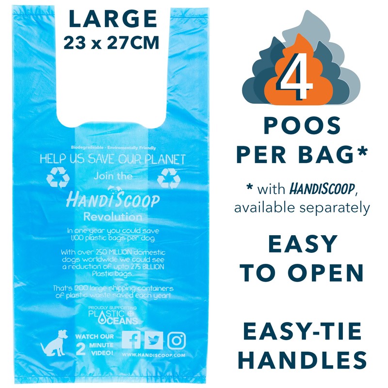 Handipet Handiscoop scented dog waste bags (pack of 80)