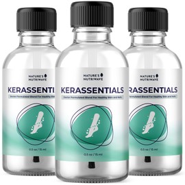 Nature’s NutriWave Kerassentials - Original Kerassentials Formula, Toenail Treatment Extra Strength for Repairing Damaged & Discolored Nails - Plant-based oil for healthy nail and skin - (Pack of 3)