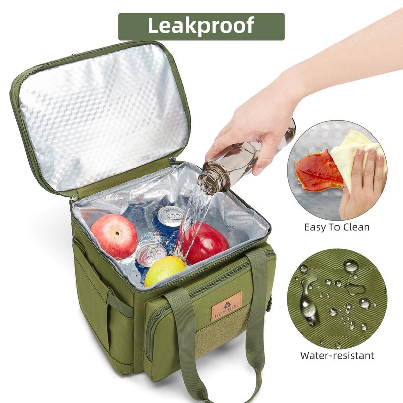 HSHRISH Lunch Box for Men, Large Expandable Tactical Lunch Bag,