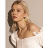 DIYANMMY Charm Elegant Hollow Color Chain Acrylic Geometric Temperament Dangle