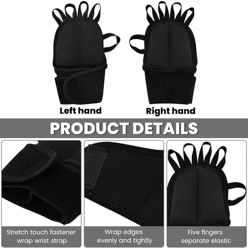 Hellery Weighted Gloves Training Hand Strengthening Tool Improved Handle