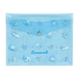 Sanrio 818216 Clear Flat Case, Cinnamon Roll, Approx. Width 10.0 x Depth 0.2 x Height 7.9 inches (25.5 x 0.5 x 20 cm)