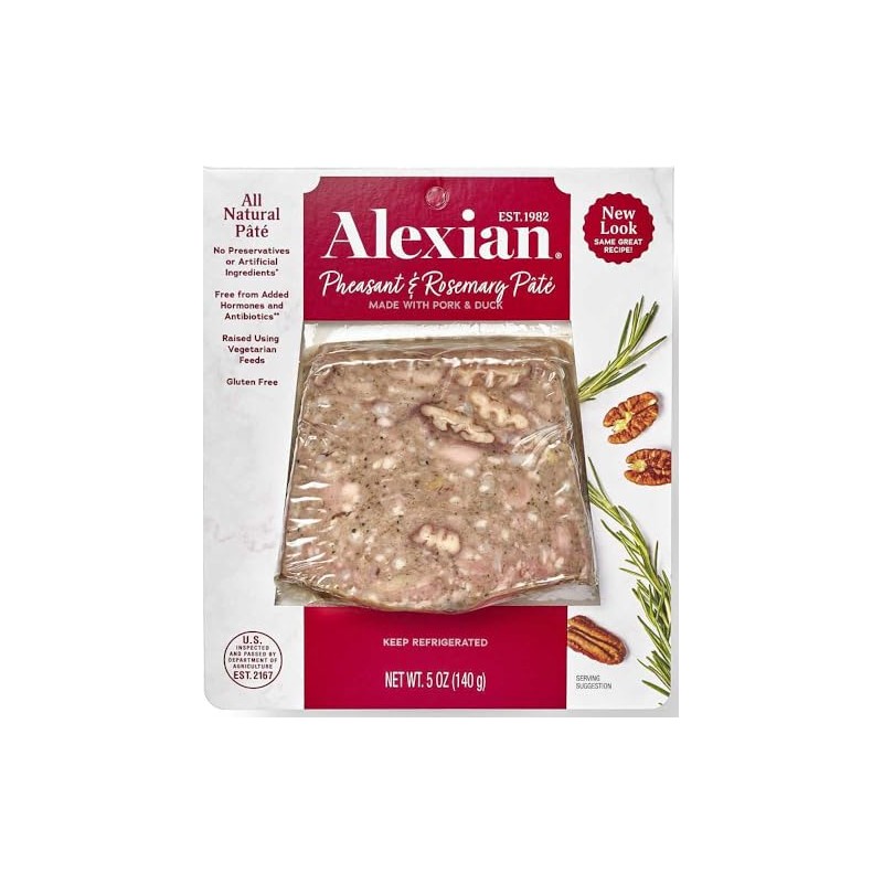 Alexian Rosemary Pheasant Duck Pate 5 oz, 6 Pack