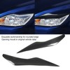 Front Headlight Eyelid Carbon Fiber Headlight Eyebrow Cover Replacement for