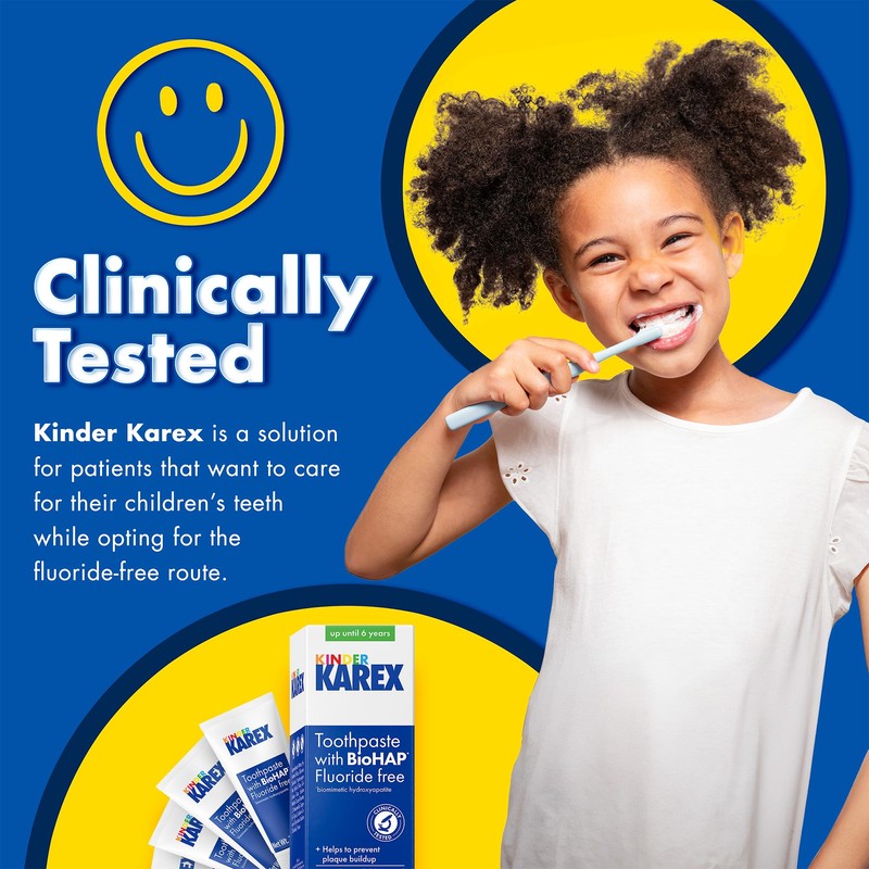 Kinder Karex Hydroxyapatite Kids Toddler Toothpaste I Fluoride Free I