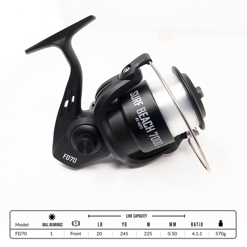 FISSION - SURF BEACH FD70 Fishing Reel (1BB) Front Drag