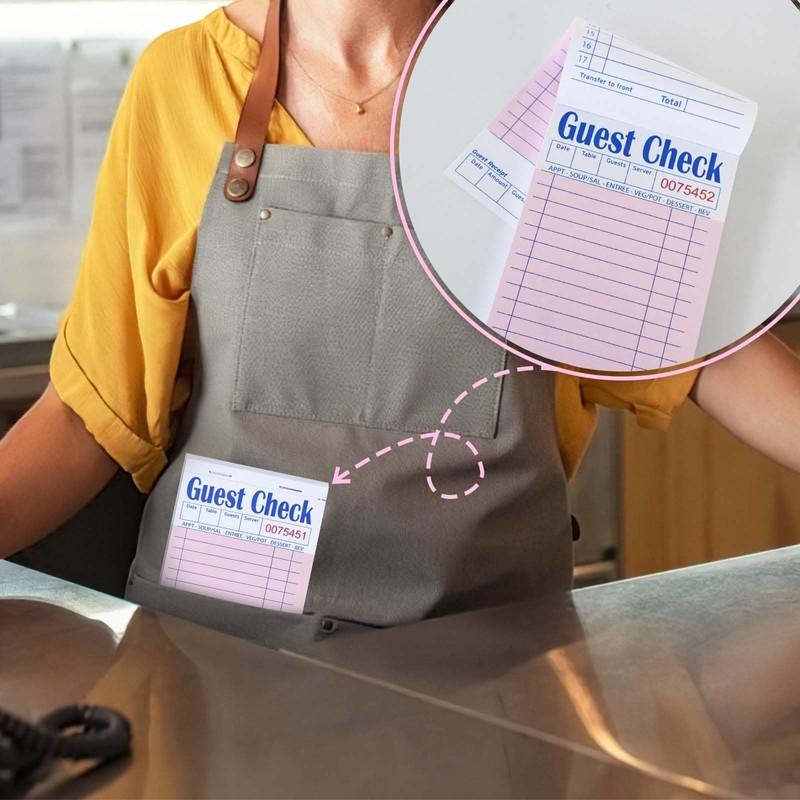 DGBDPACK Guest Check Pads for Servers - Thick Paper (6