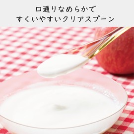 Plakira Transparent Spoon, Cutlery, Smoke, Length 7.9 inches (20 cm), Dishwasher Safe, Heat Resistant to 222°F (100°C), For Camping, Outdoors, Glamping, Kids, Tritan Material, Made in Japan