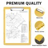 Rimilak Plastic Clipboard with Storage, Side Opening with 2 Compartment,