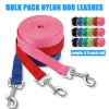 Hillban 36 Pcs Dog Leash Bulk 5 ft Multicolored Puppy