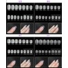 prendre PR-NAIL24C-01 Nail Tips, Clear, 300 Pieces, Matte, Transparent, 15
